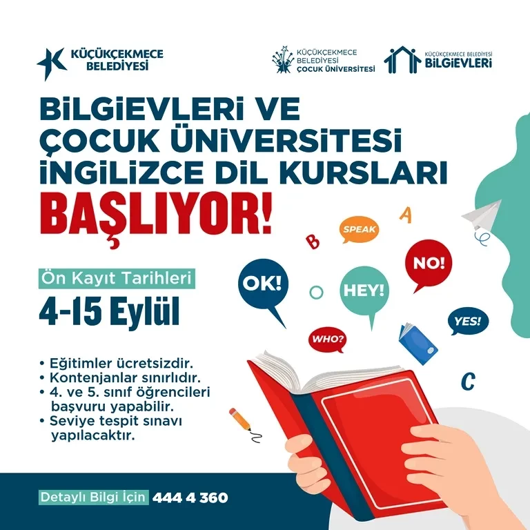 BİLGİ EVLERİ VE ÇOCUK ÜNİVERSİTESİ KURS KAYITLARI BAŞLADI