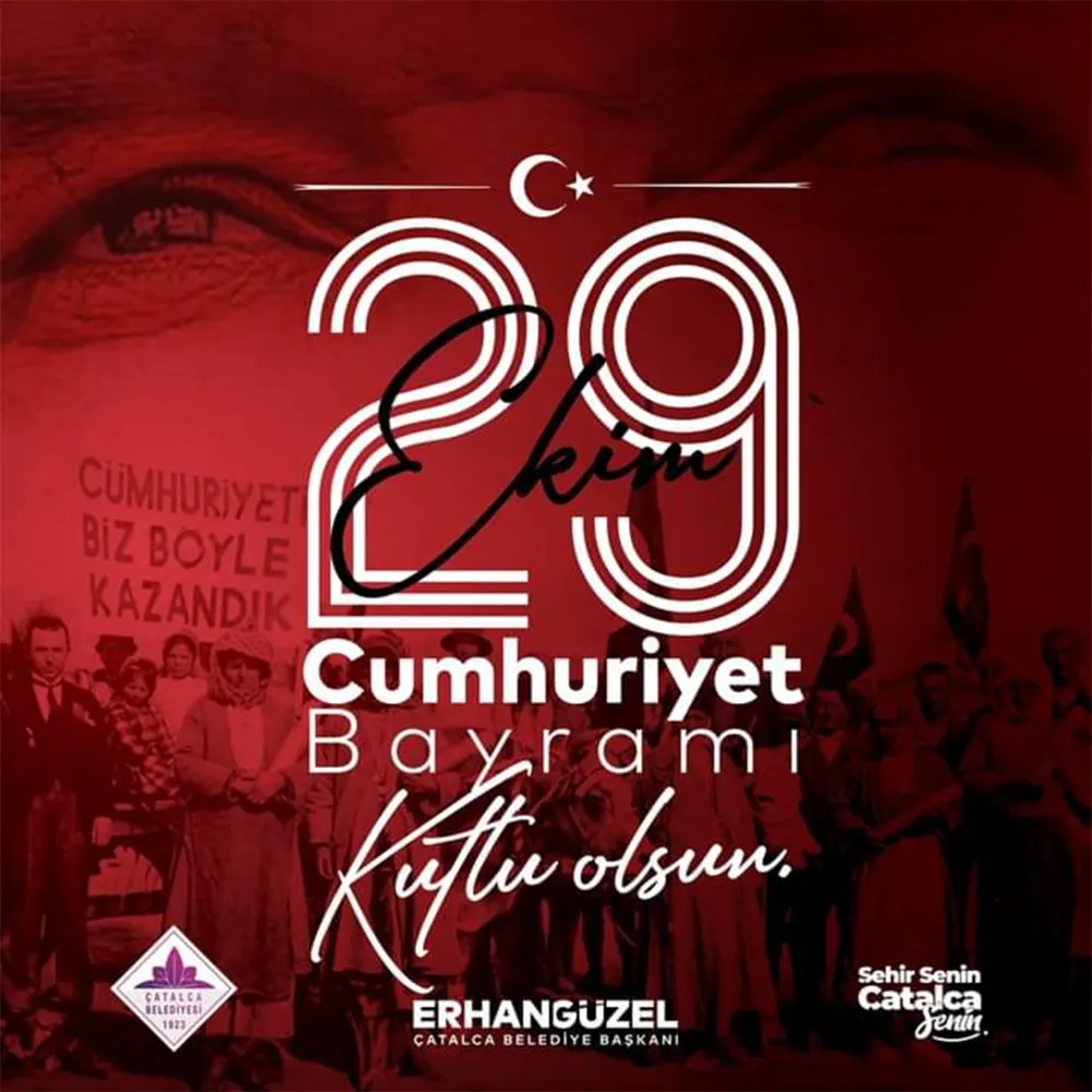 Çatalca Belediyesi 29 Ekim Cumhuriyet Bayramı İlanı 