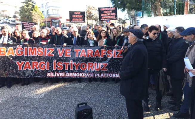 Silivri’de Can Atalay protestosu 